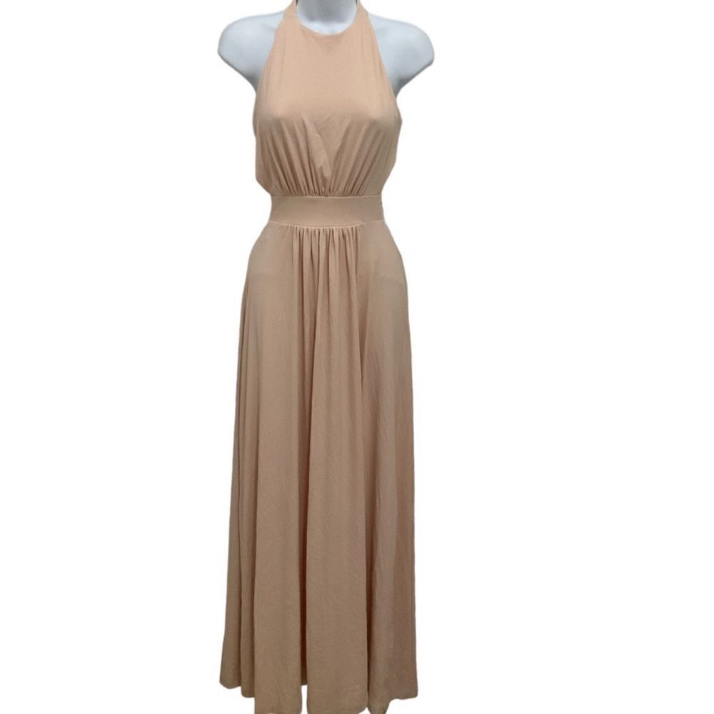 Susana Monaco Maxi Dress In Pale Pink Size XS NEW